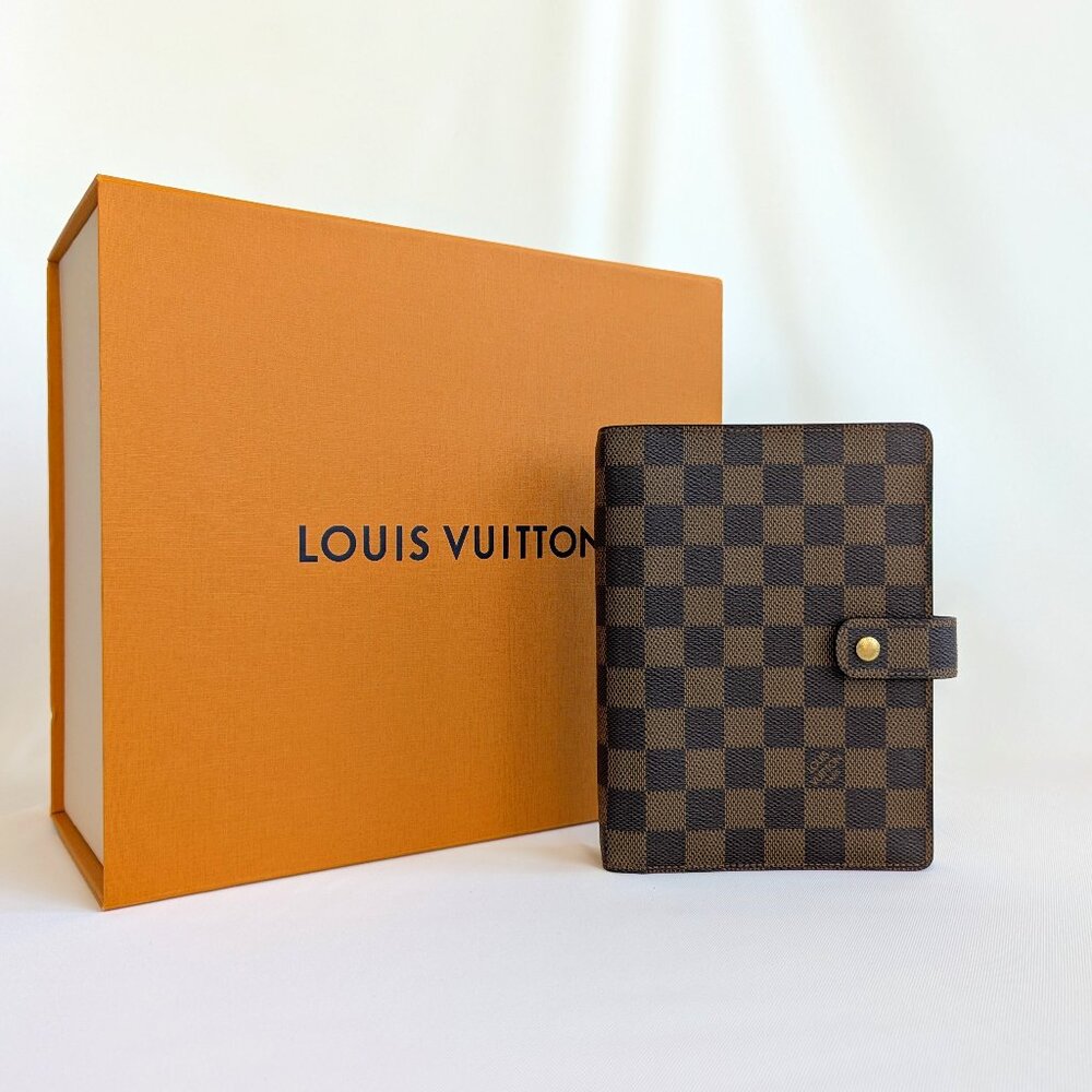 Louis Vuitton Brown Checkered Planner/Agenda MM